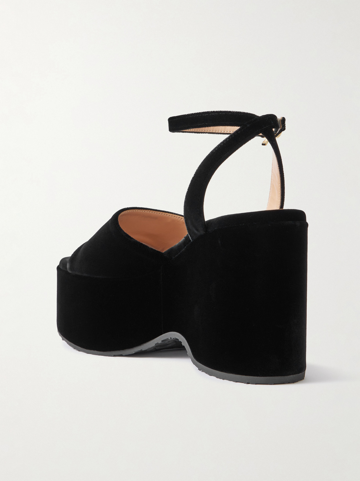 Thalia 105 Velvet Platform Sandals
