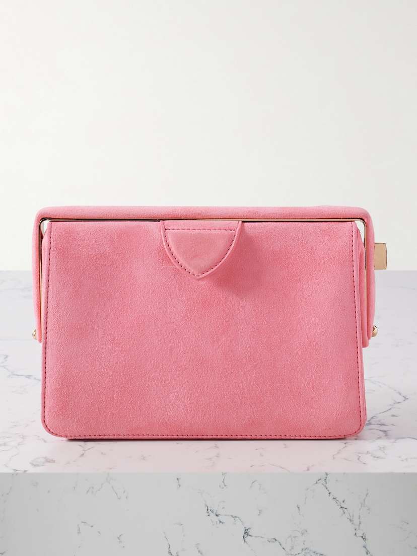 Gabriela Hearst Carrington Suede Clutch