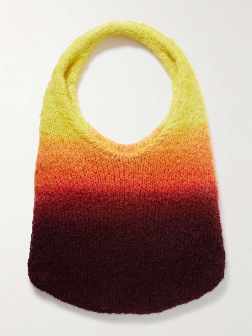 Gabriela Hearst Ino Dégradé Brushed-cashmere Shoulder Bag