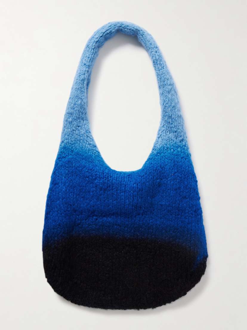 Gabriela Hearst Ino Dégradé Brushed-cashmere Shoulder Bag