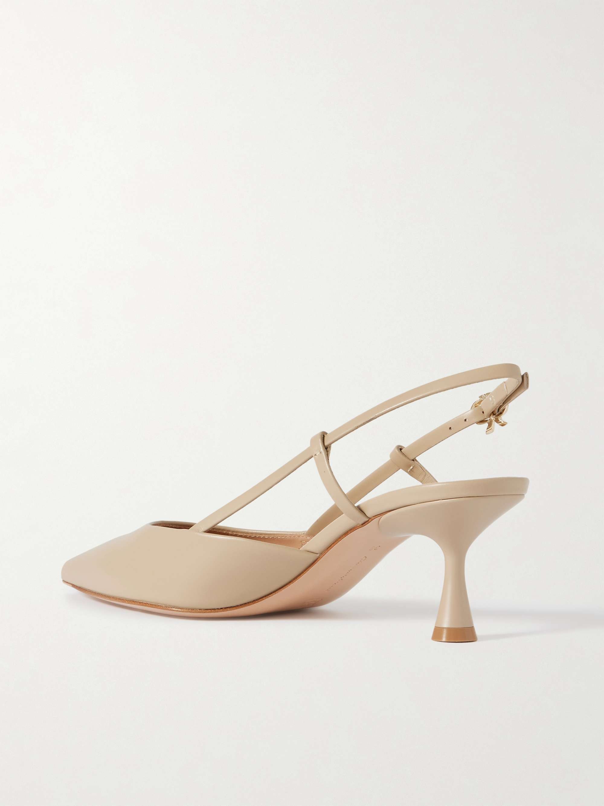 GIANVITO ROSSI Ascent 55 leather slingback pumps