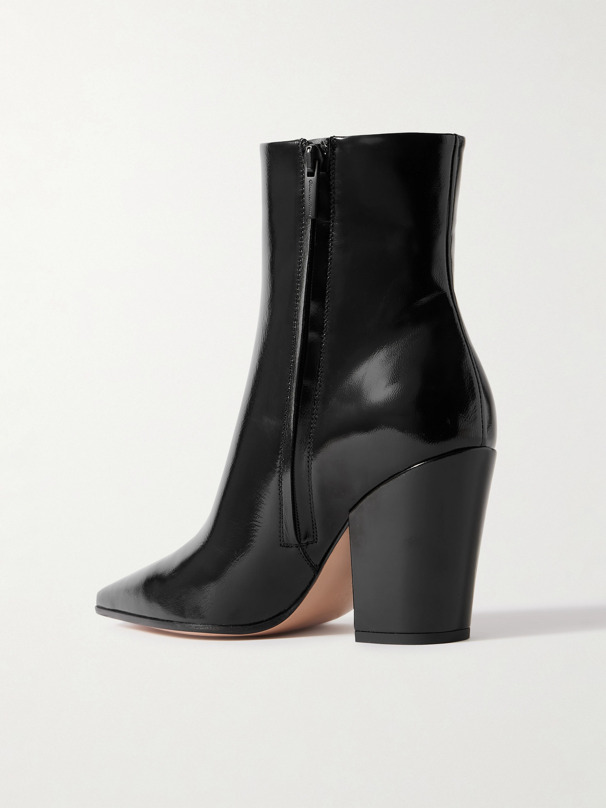 Gianvito Rossi Keinna 60 Patent-leather Ankle Boots In Black