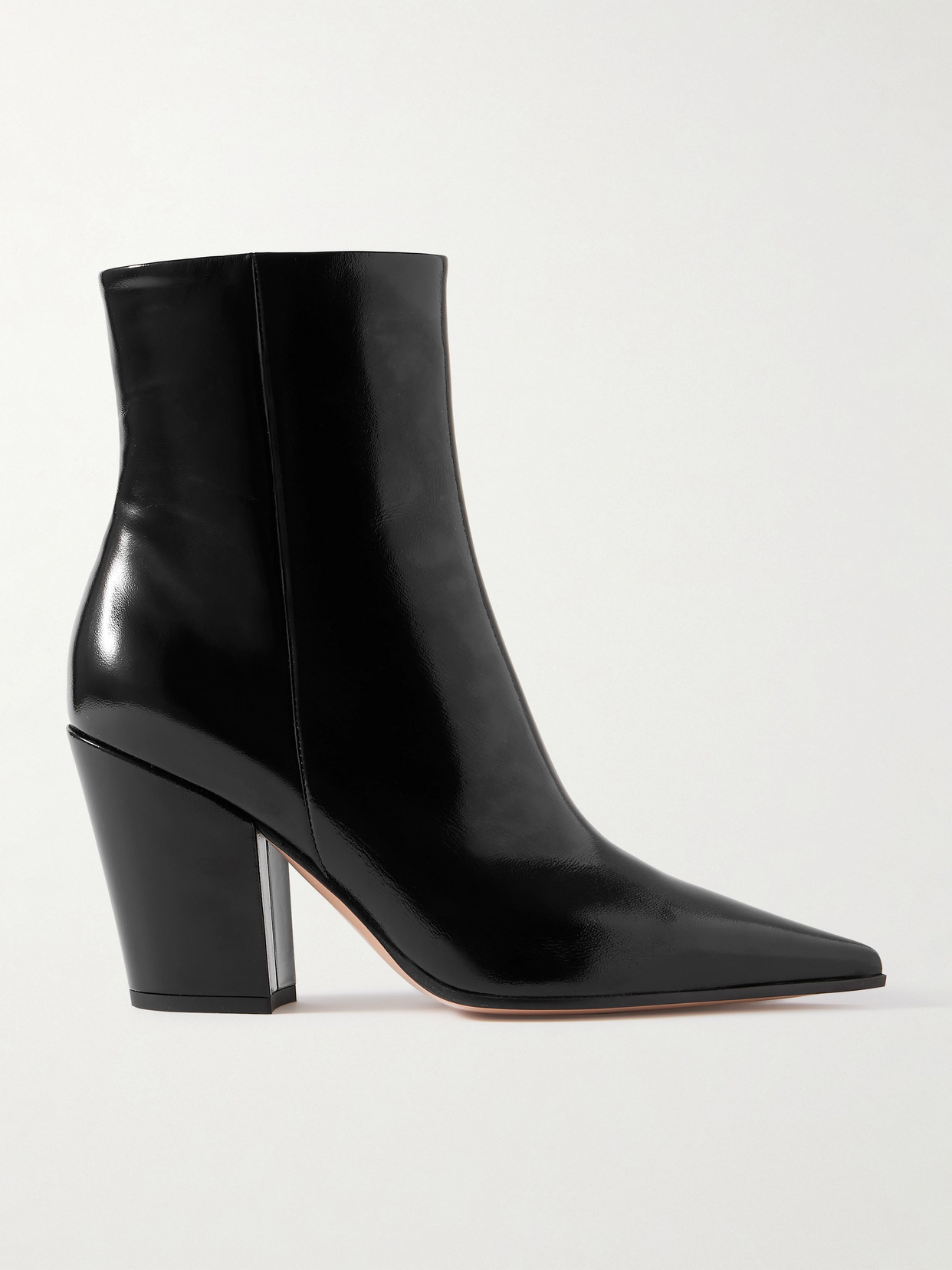 Gianvito Rossi Keinna 60 Patent-leather Ankle Boots In Black