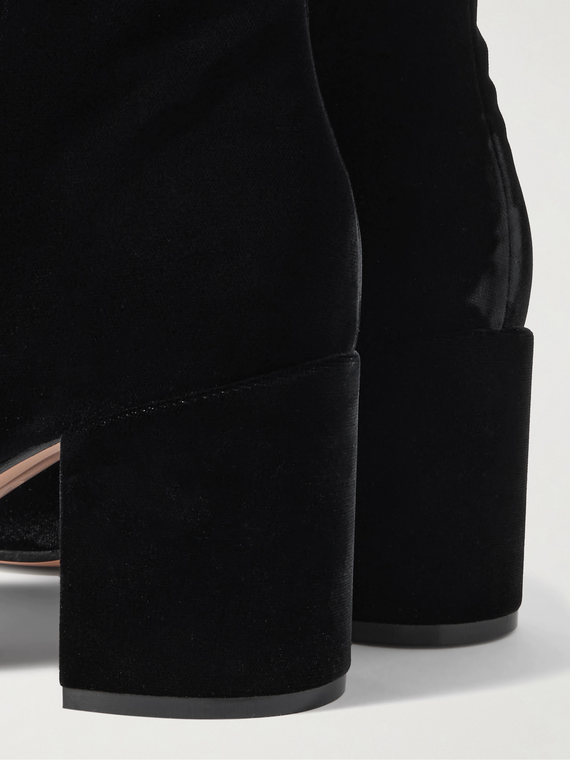 GIANVITO ROSSI Joelle 70 velvet ankle boots thumbnail