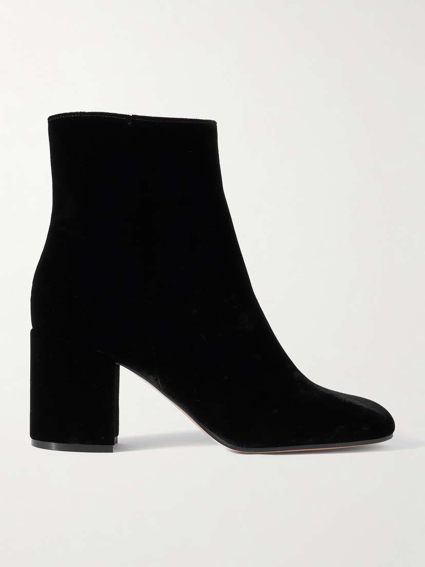 Gianvito Rossi Joelle 70 Velvet Ankle Boots