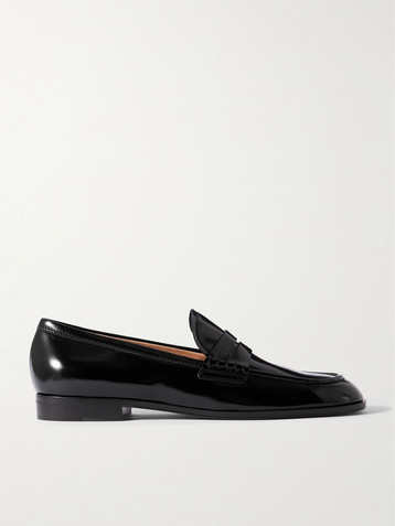 GIANVITO ROSSI Georgie patent-leather loafers