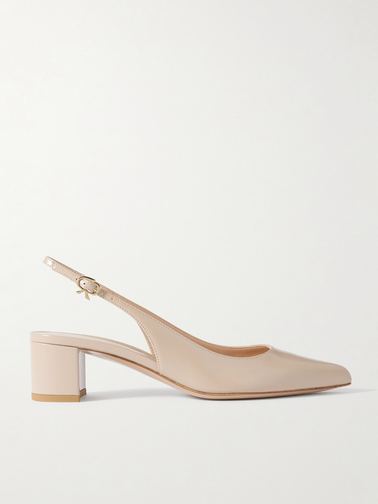 Gianvito Rossi Tokio 50 Leather Slingback Pumps In Neutrals