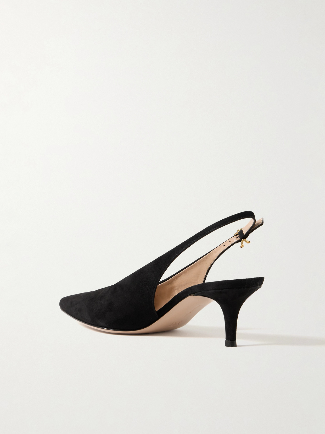 Gianvito Rossi Robbie 55 Patent Leather Slingback Pumps In Black