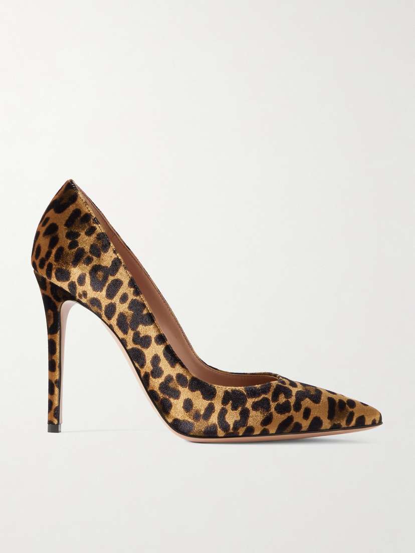 Gianvito Rossi Gianvito 105 Leopard-print Velvet Pumps