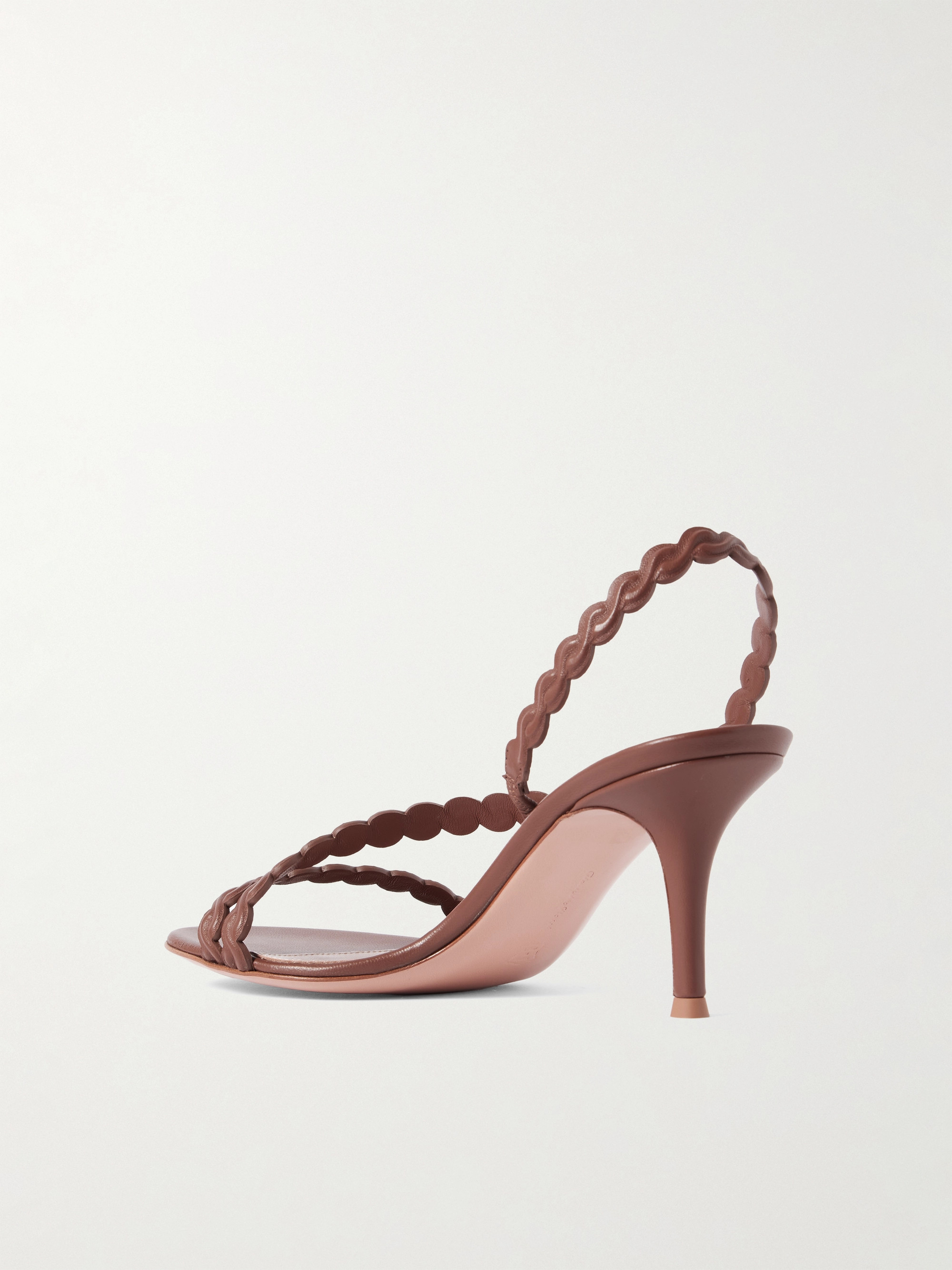 GIANVITO ROSSI 80 leather slingback sandals thumbnail