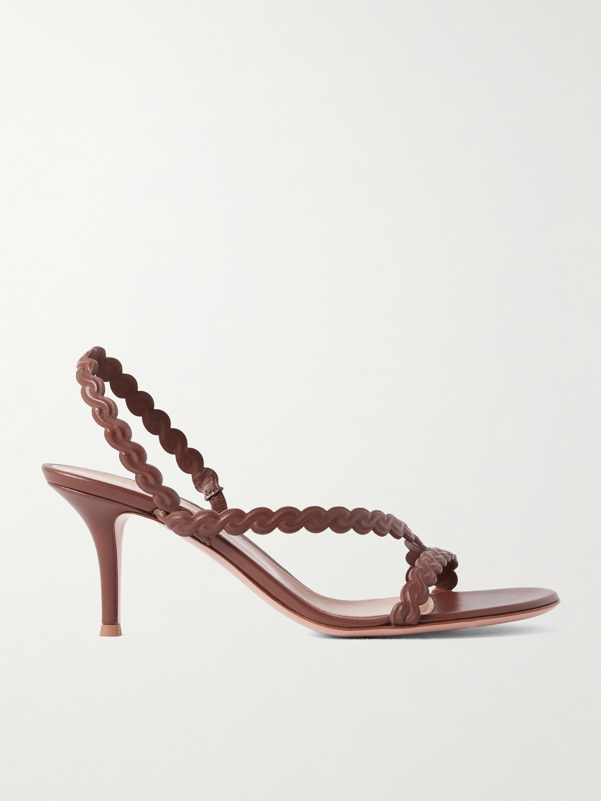 GIANVITO ROSSI 80 leather slingback sandals