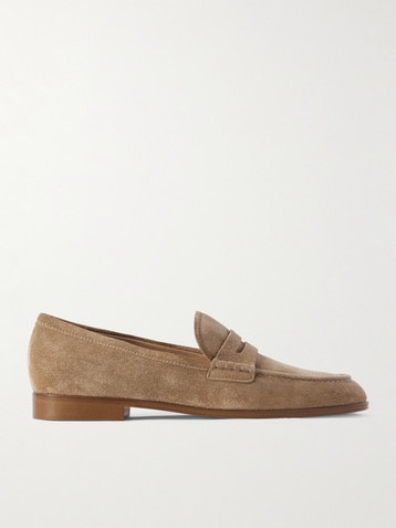 GIANVITO ROSSI Georgie suede loafers