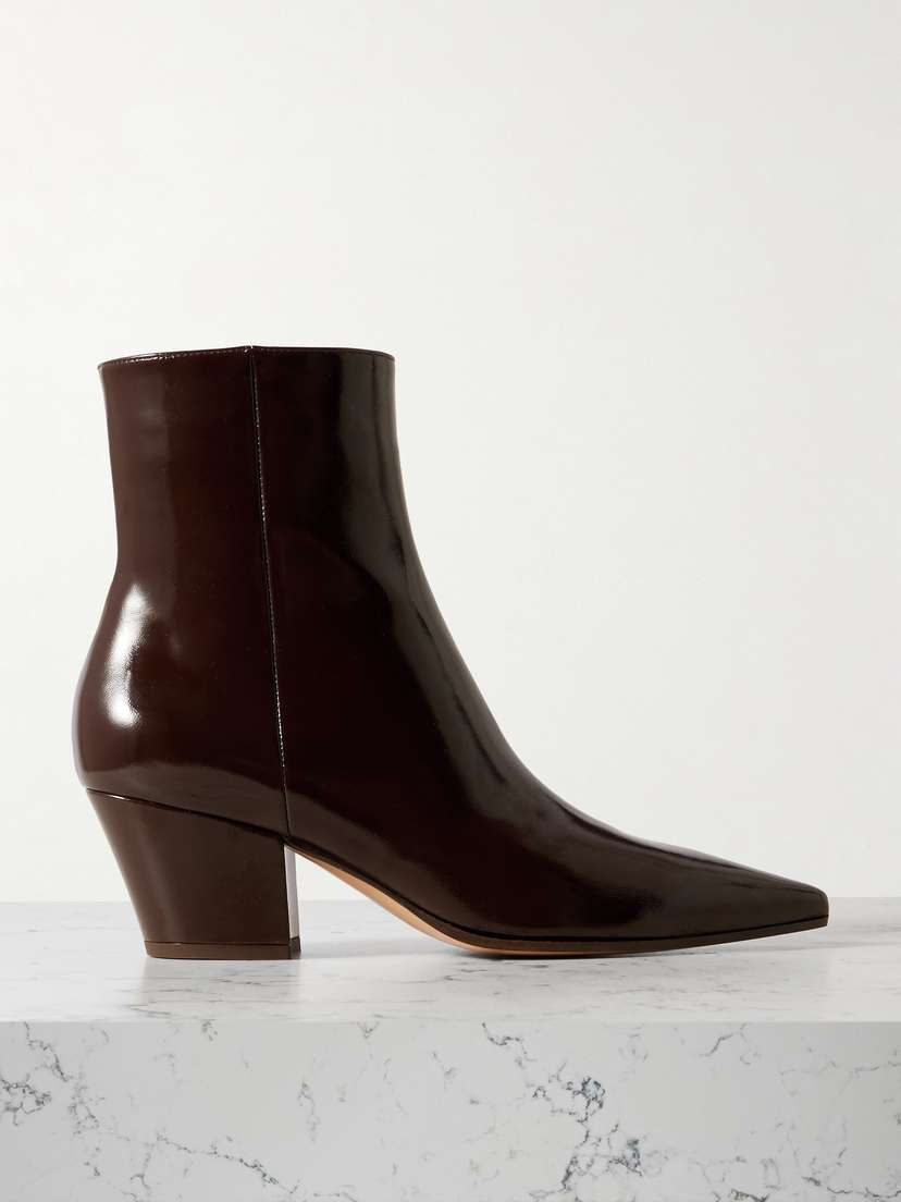 Gianvito Rossi Keinna 60 Patent-leather Ankle Boots
