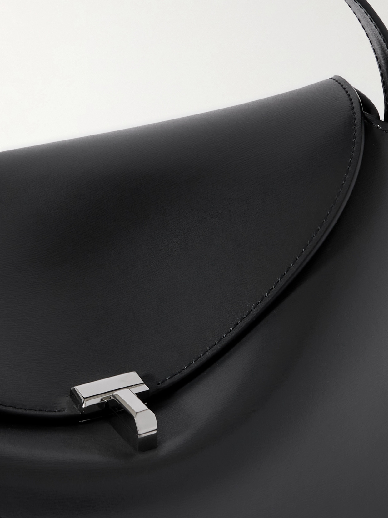 Totême T-lock Top Handle Shoulder Bag In Gray