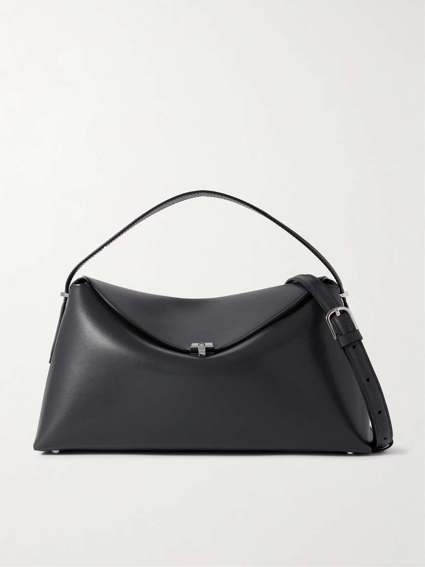 TOTEME T-lock Leather Shoulder Bag