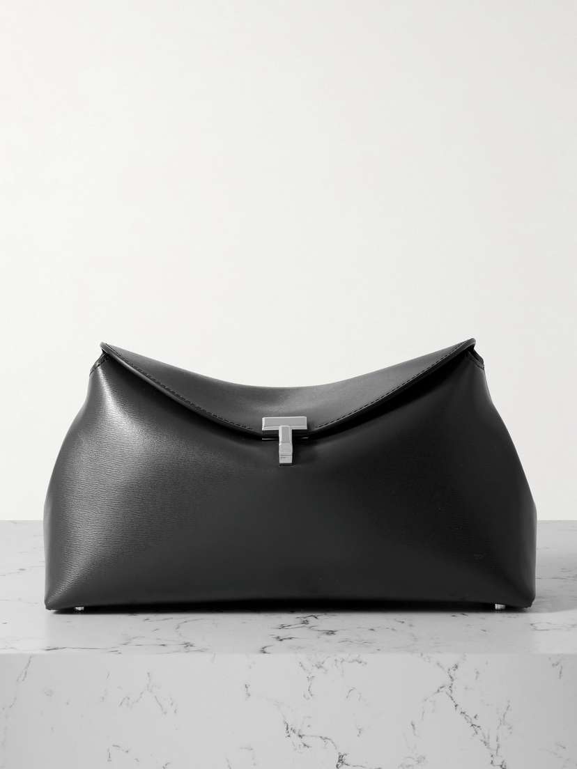 TOTEME T-lock Leather Clutch