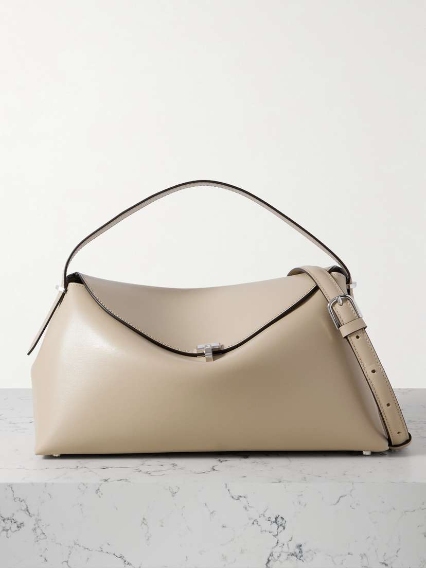 TOTEME T-lock Leather Shoulder Bag