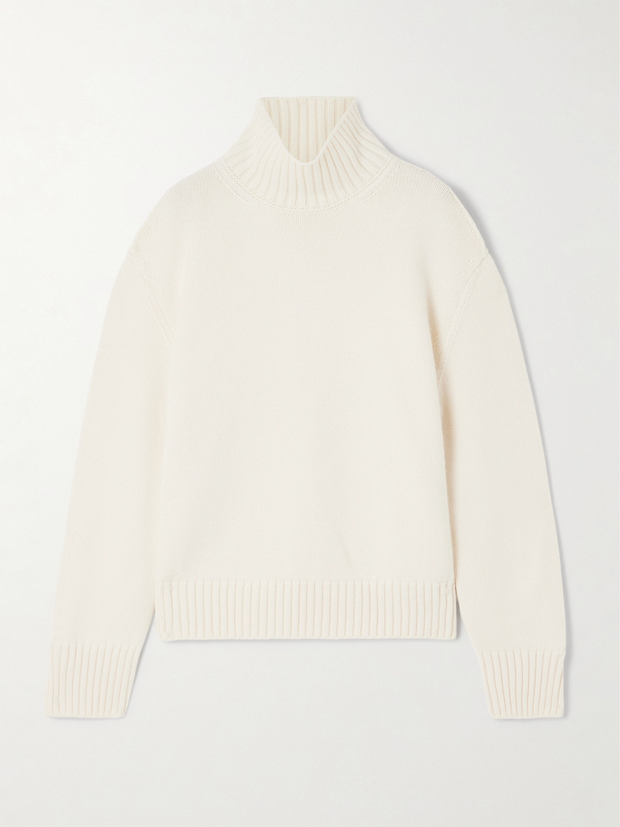 Loro Piana Parksville Cashmere Turtleneck Sweater In Cream