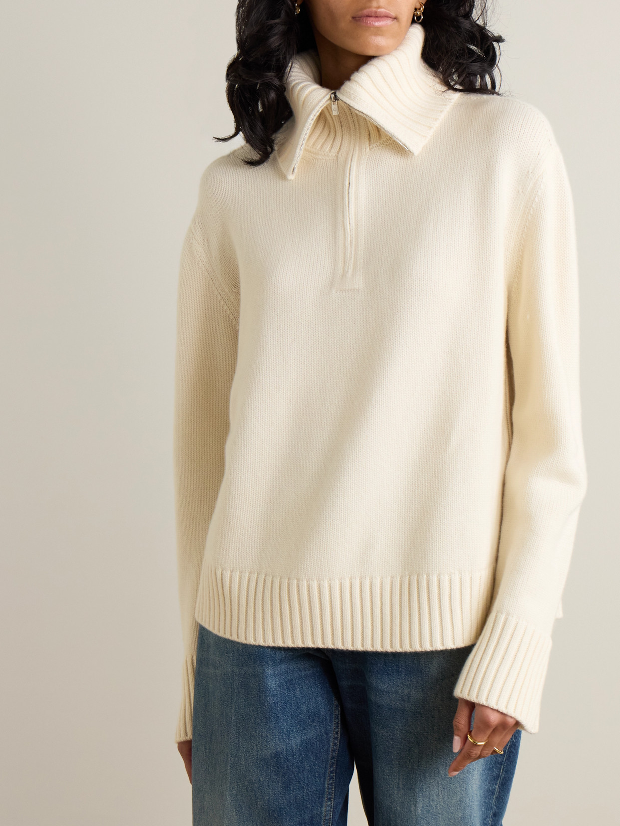 Cashmere Half-Zip Sweater