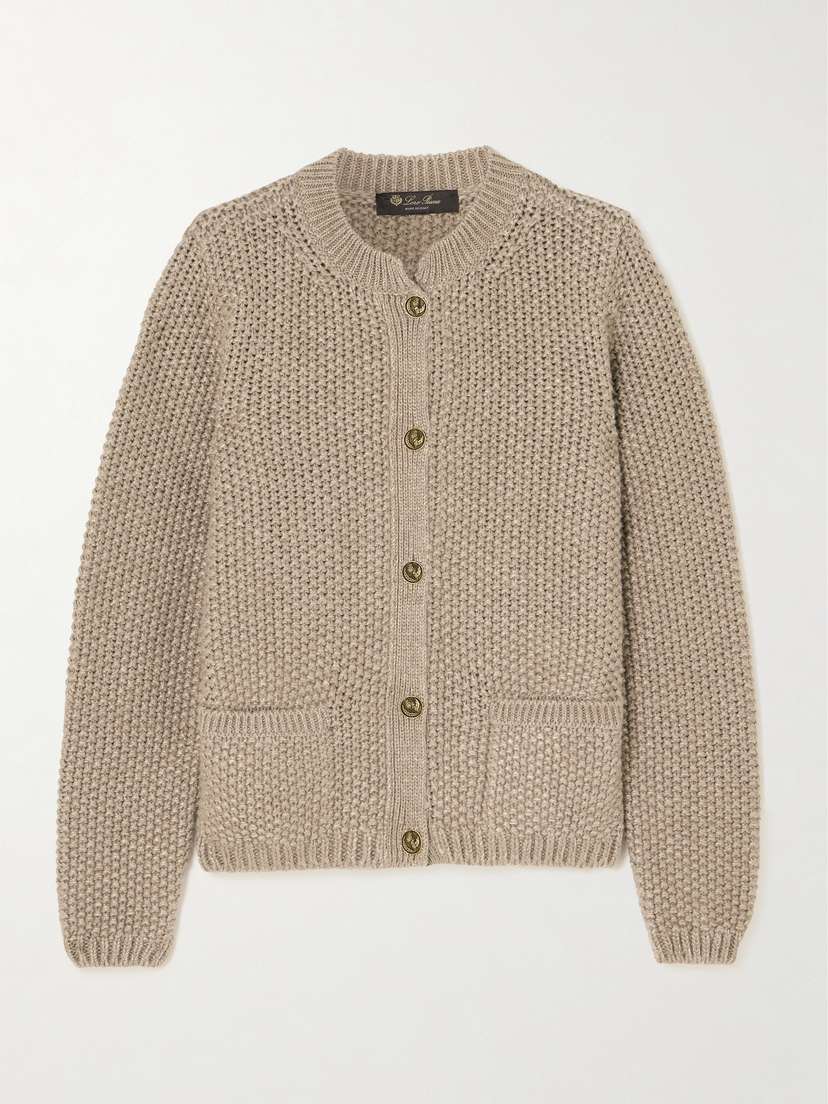 Loro Piana Baranca Embellished Linen And Cashmere-blend Cardigan