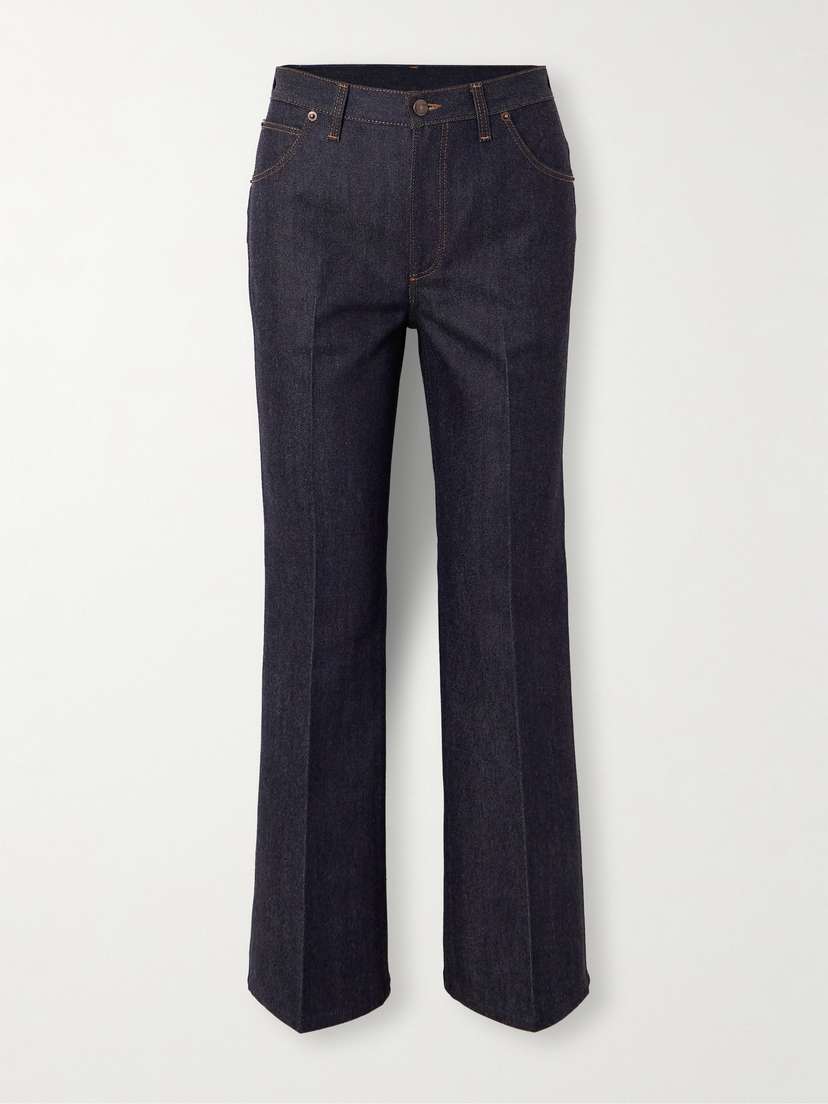 Loro Piana Faron Cotton And Cashmere-blend Denim Bootcut Jeans