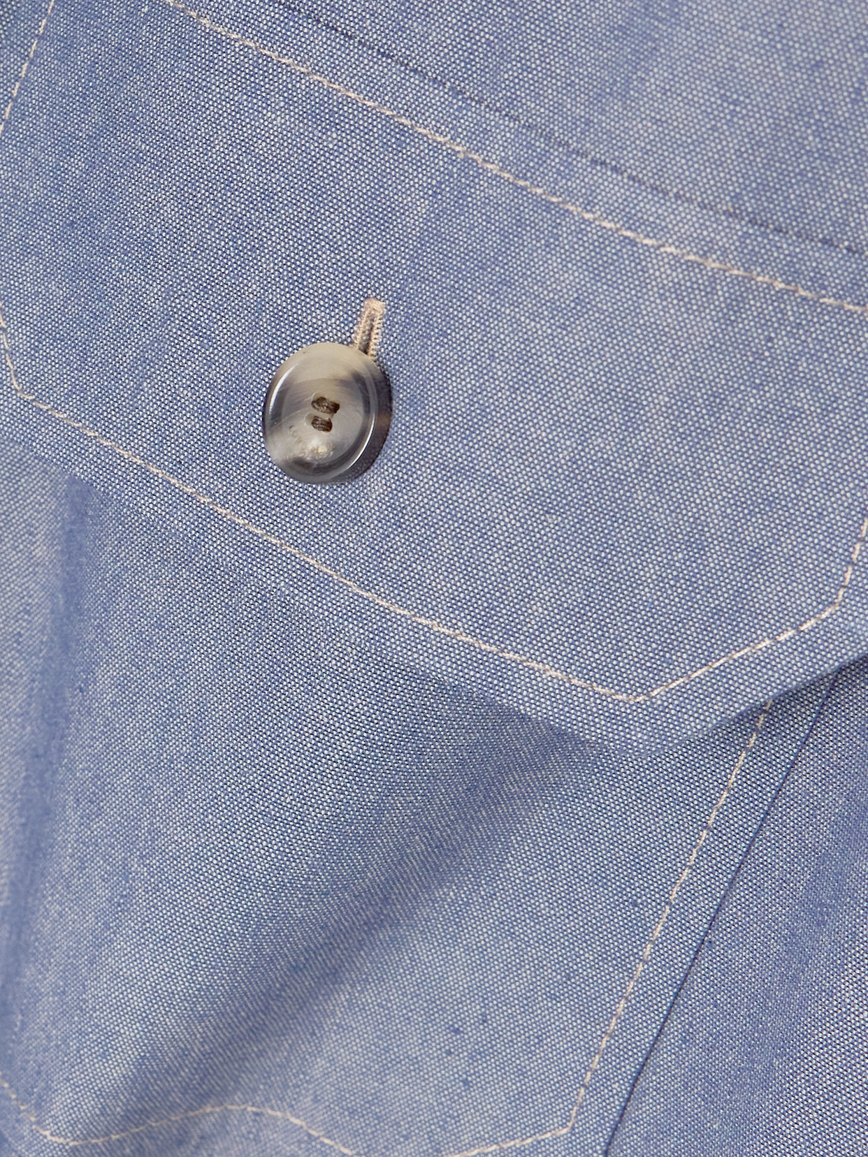 Annalisa Cotton And Cashmere-Blend Chambray Shirt
