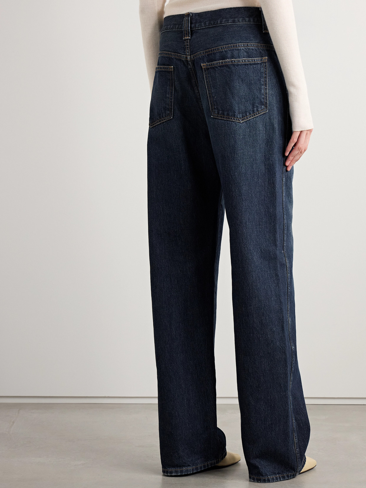 Khaite Bonnie Mid-rise Boyfriend Jeans In Blue