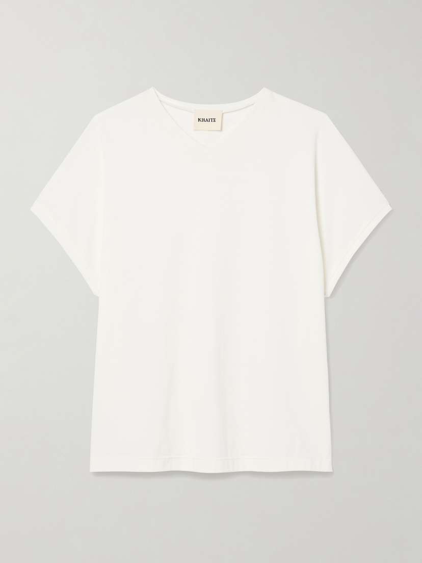 Khaite Devra Cotton-blend Jersey T-shirt