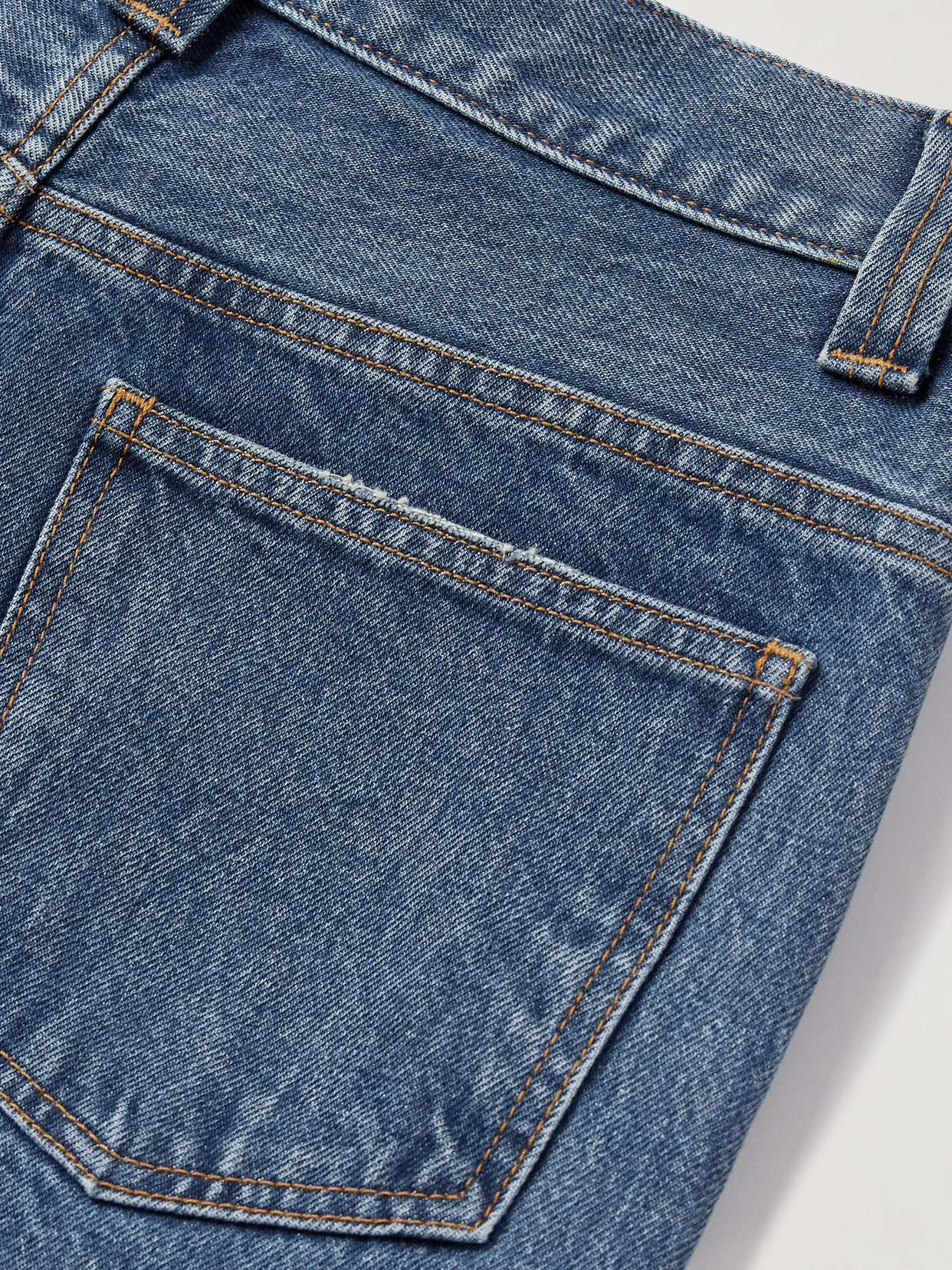 Khaite Corben Low-rise Jeans In Blue