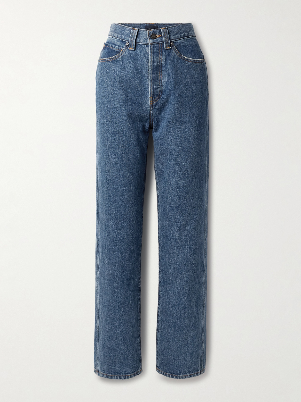 Khaite Corben Low-rise Jeans In Blue