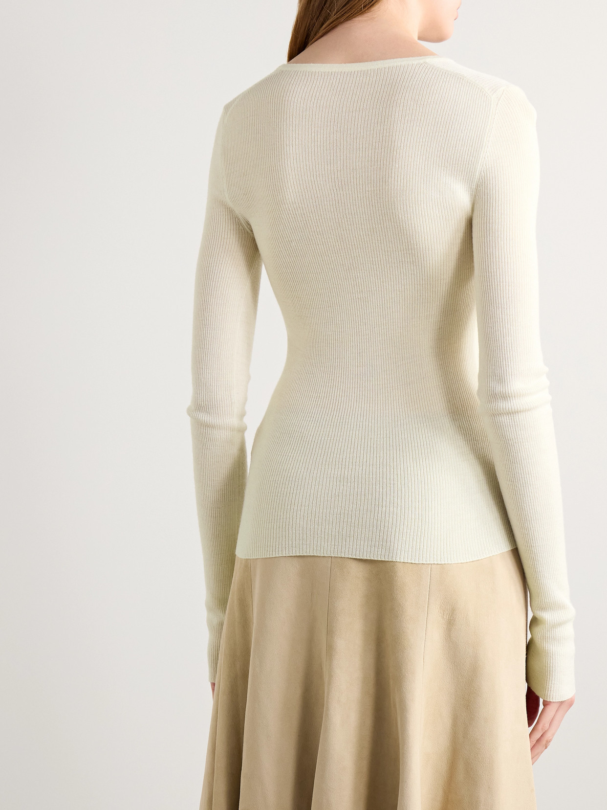 Tania Ribbed Wool-Blend Top