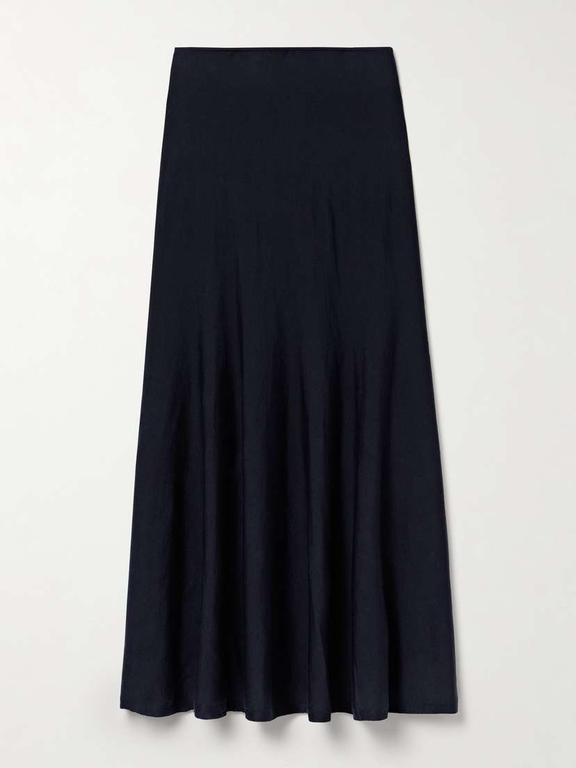 Khaite Mayu Wool-blend Midi Skirt