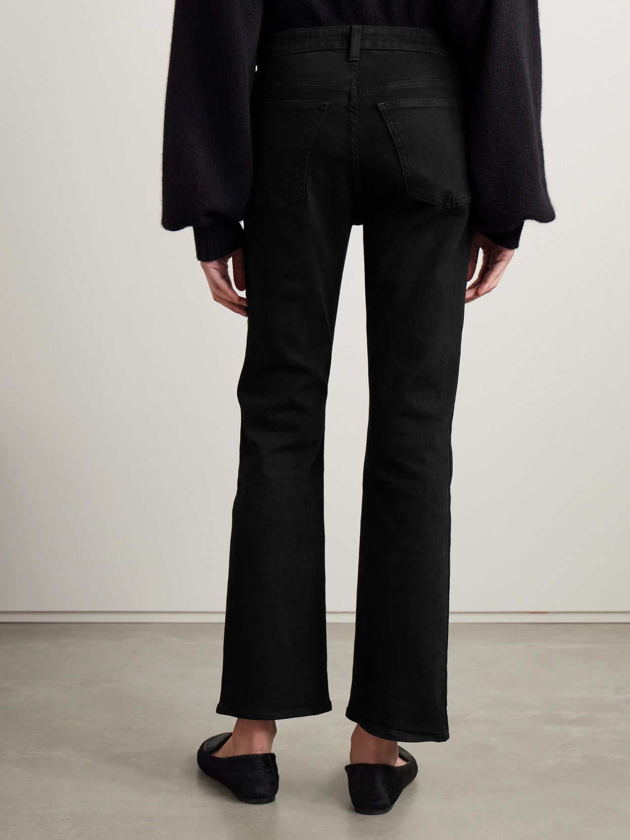 KHAITE VIVIAN MID-RISE STRAIGHT-LEG JEANS