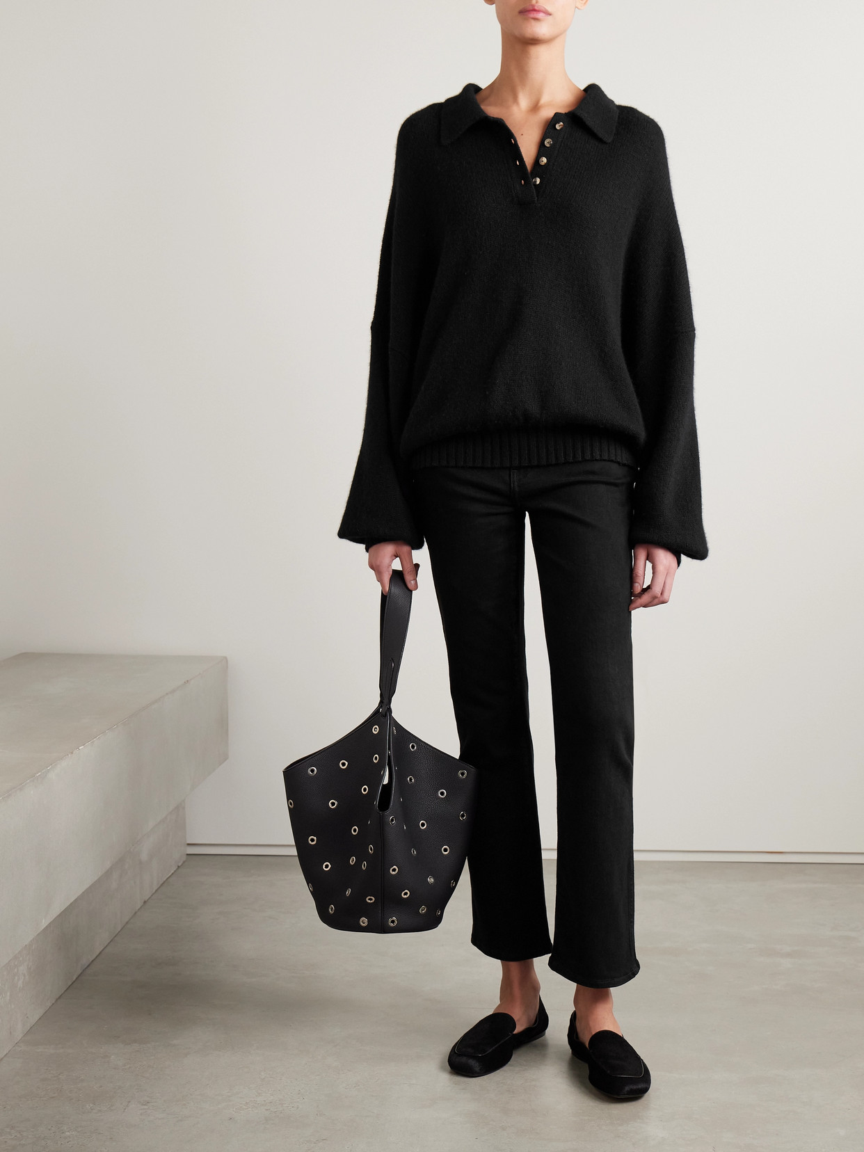 KHAITE VIVIAN MID-RISE STRAIGHT-LEG JEANS