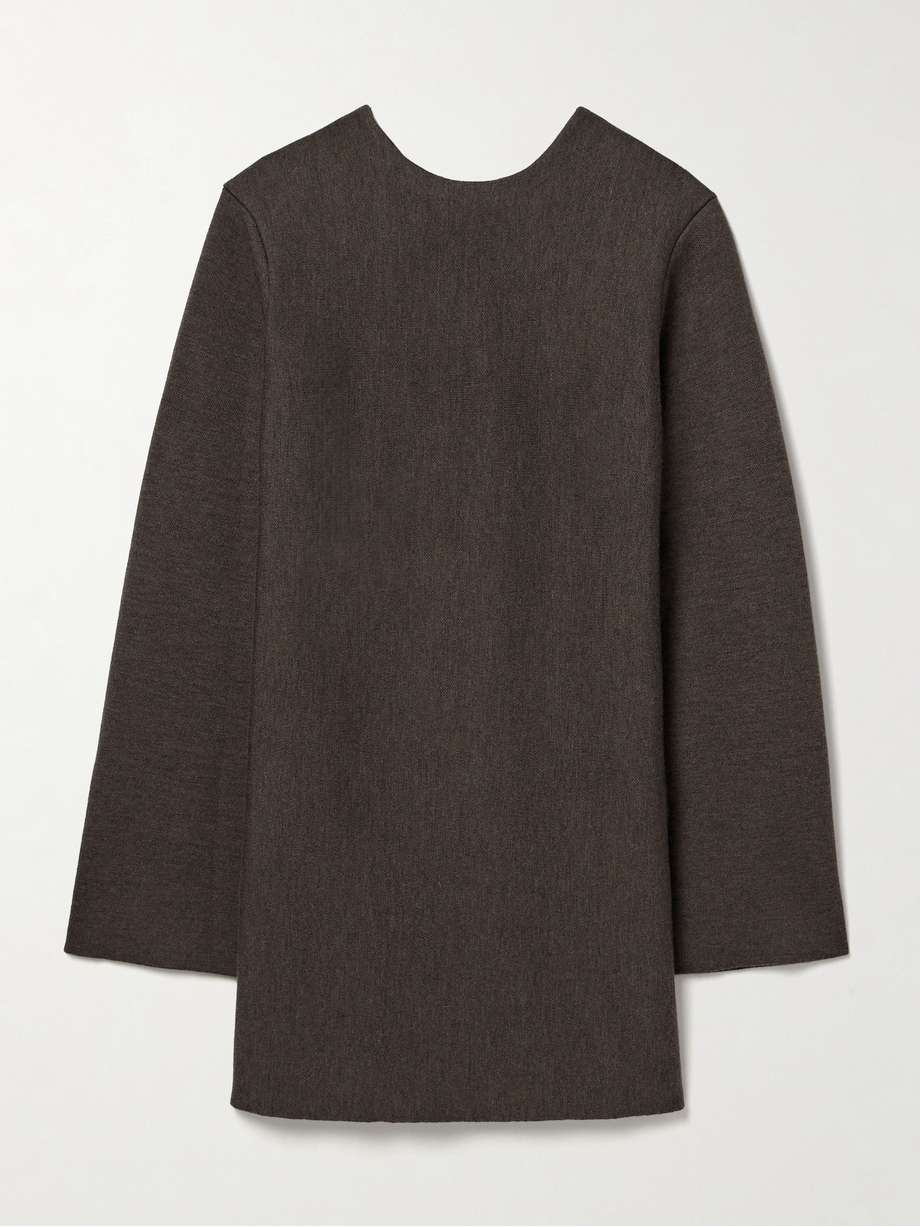 elle wool-blend mini dress