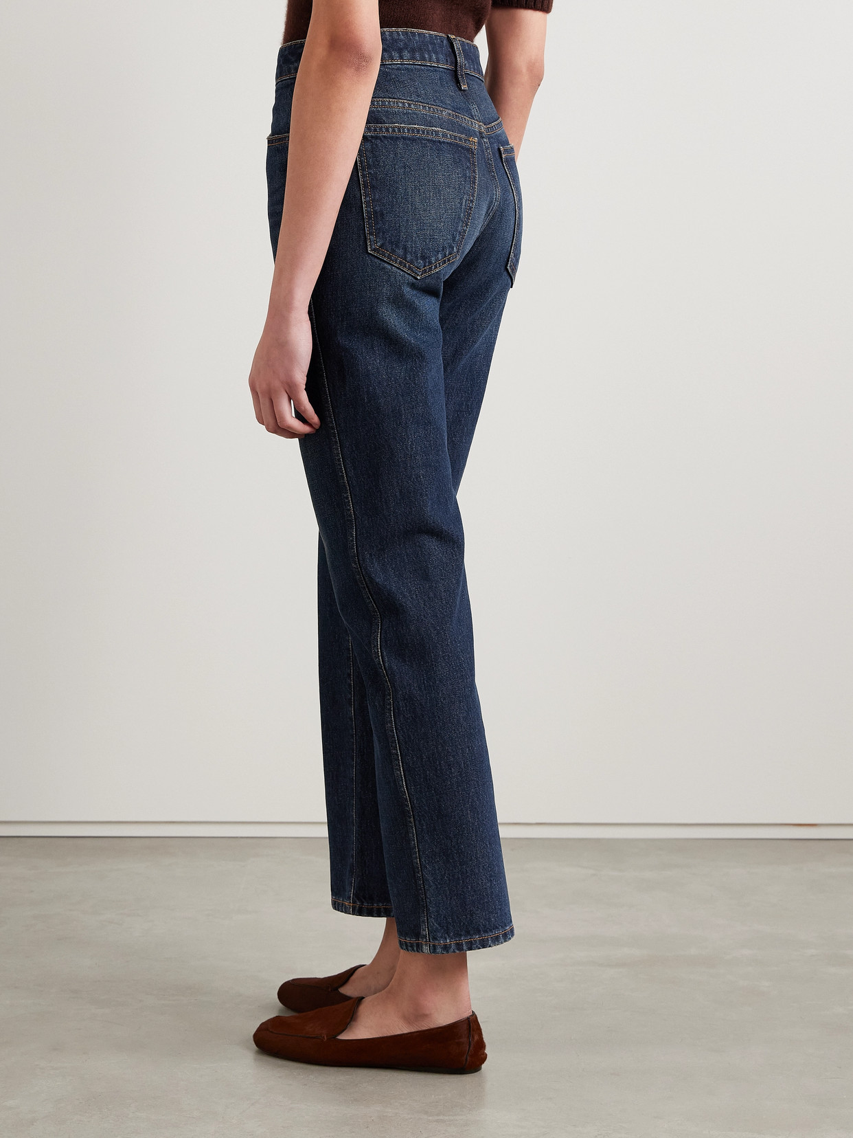 Khaite Abigail High-rise Straight-leg Jeans In Blue