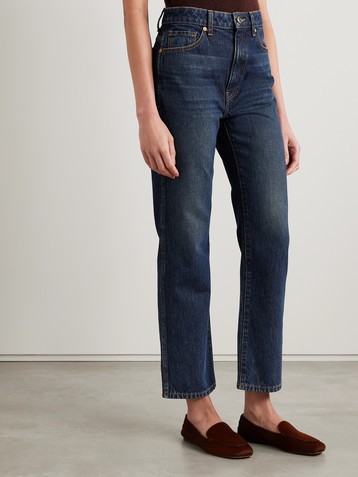KHAITE Abigail high-rise straight-leg jeans