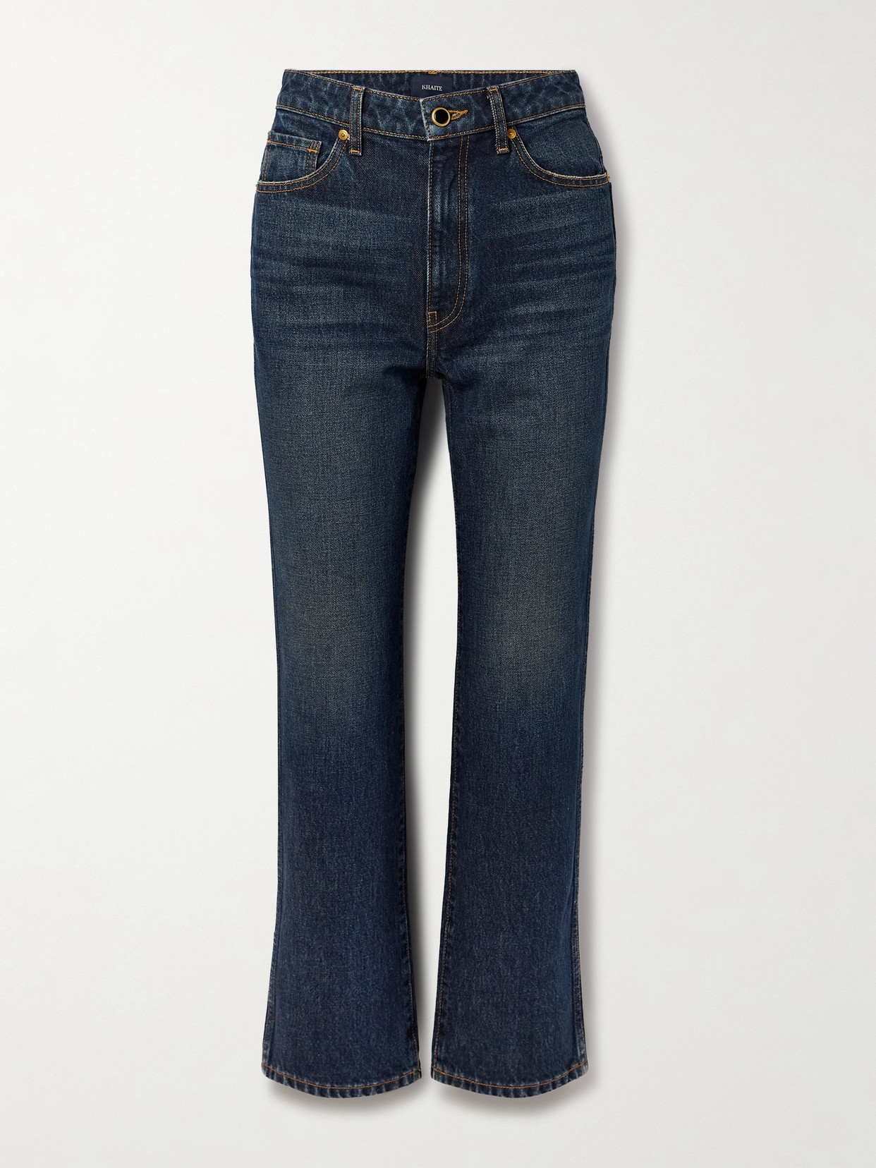 Khaite Abigail High-rise Straight-leg Jeans In Blue