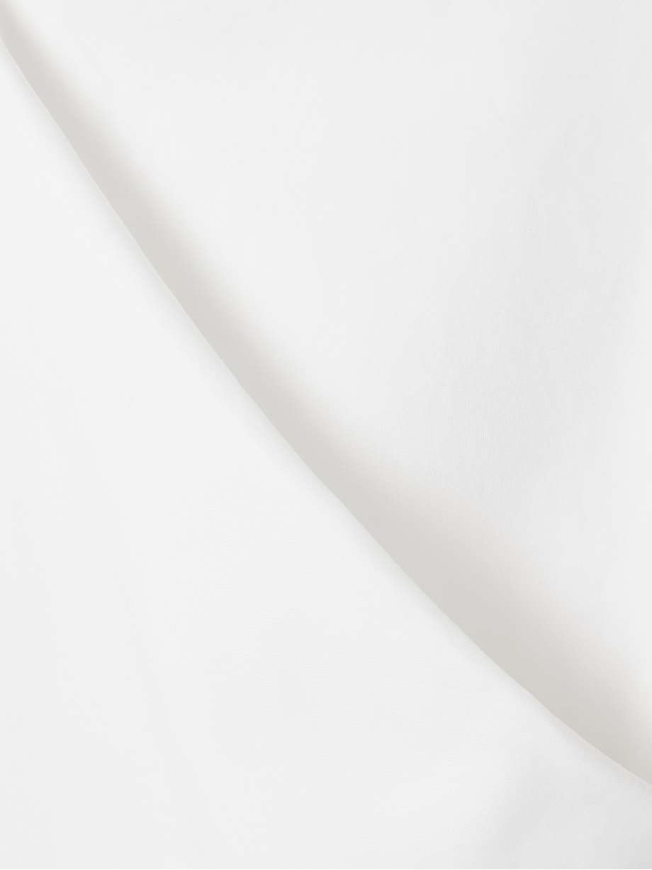 kenith draped cotton-poplin gown