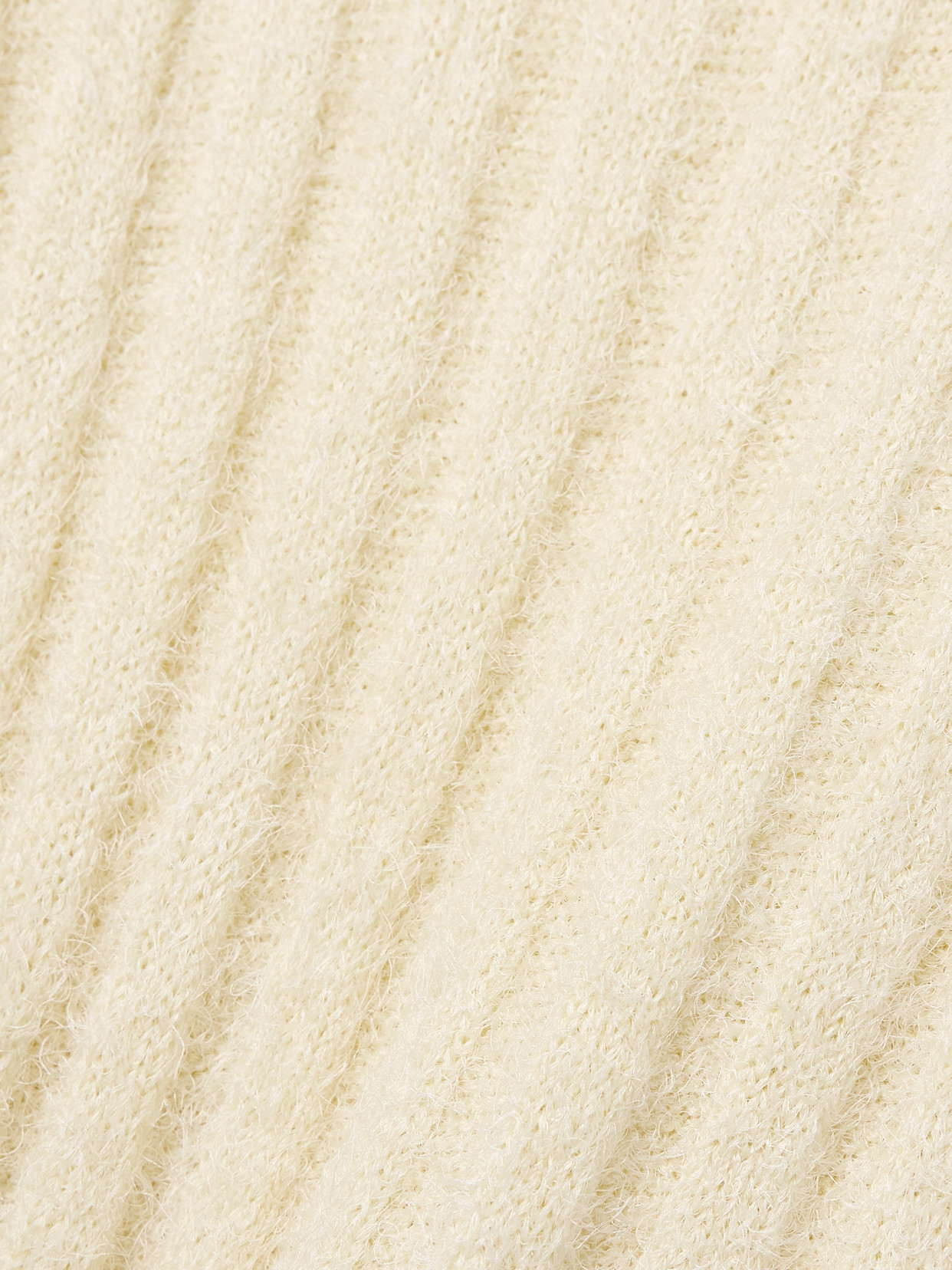 Khaite Claire Ribbed Brushed Silk And Cashmere-blend Midi Skirt In Cream