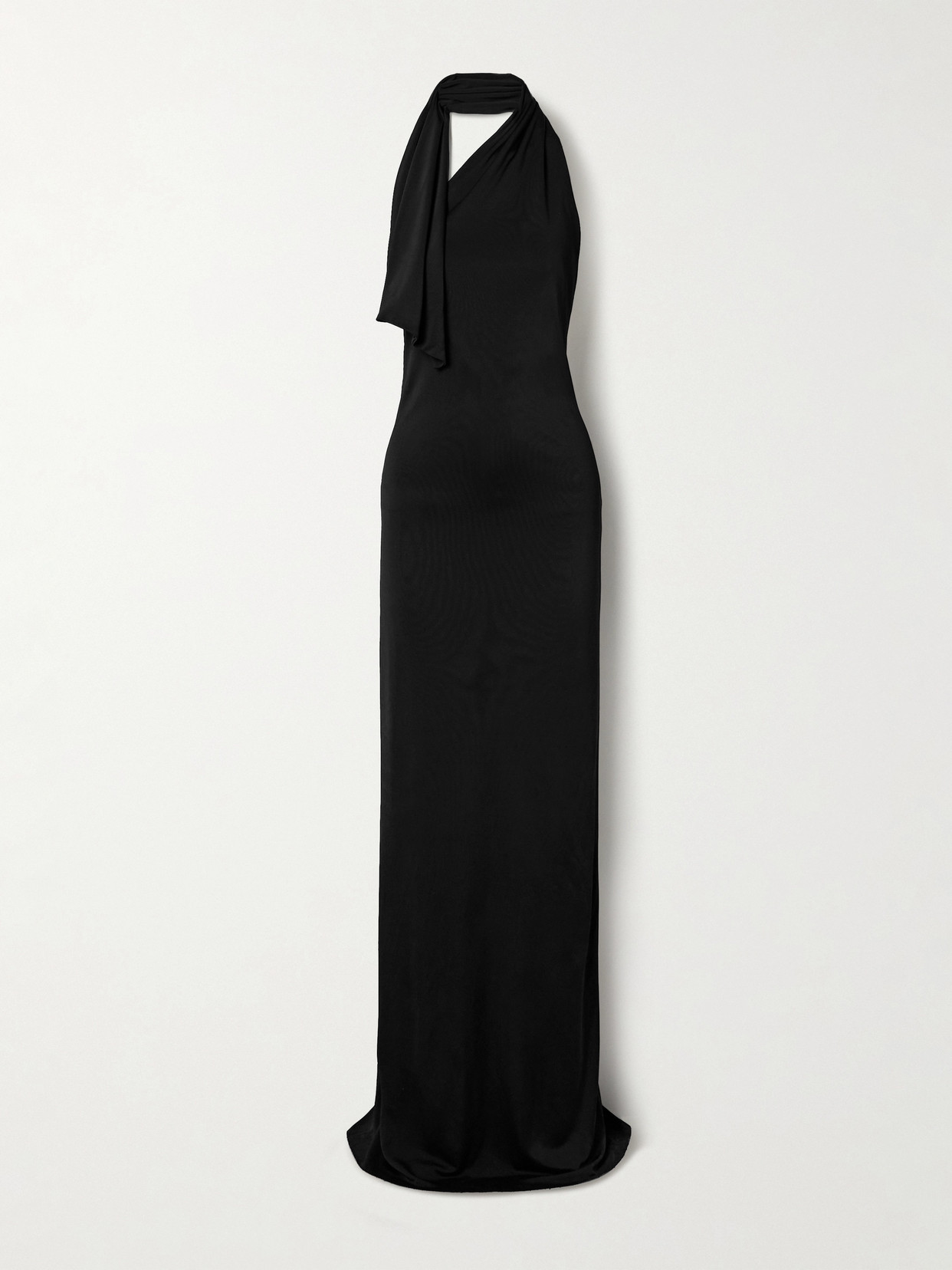Khaite Teri Sleeveless Strappy Backless Maxi Dress In Black
