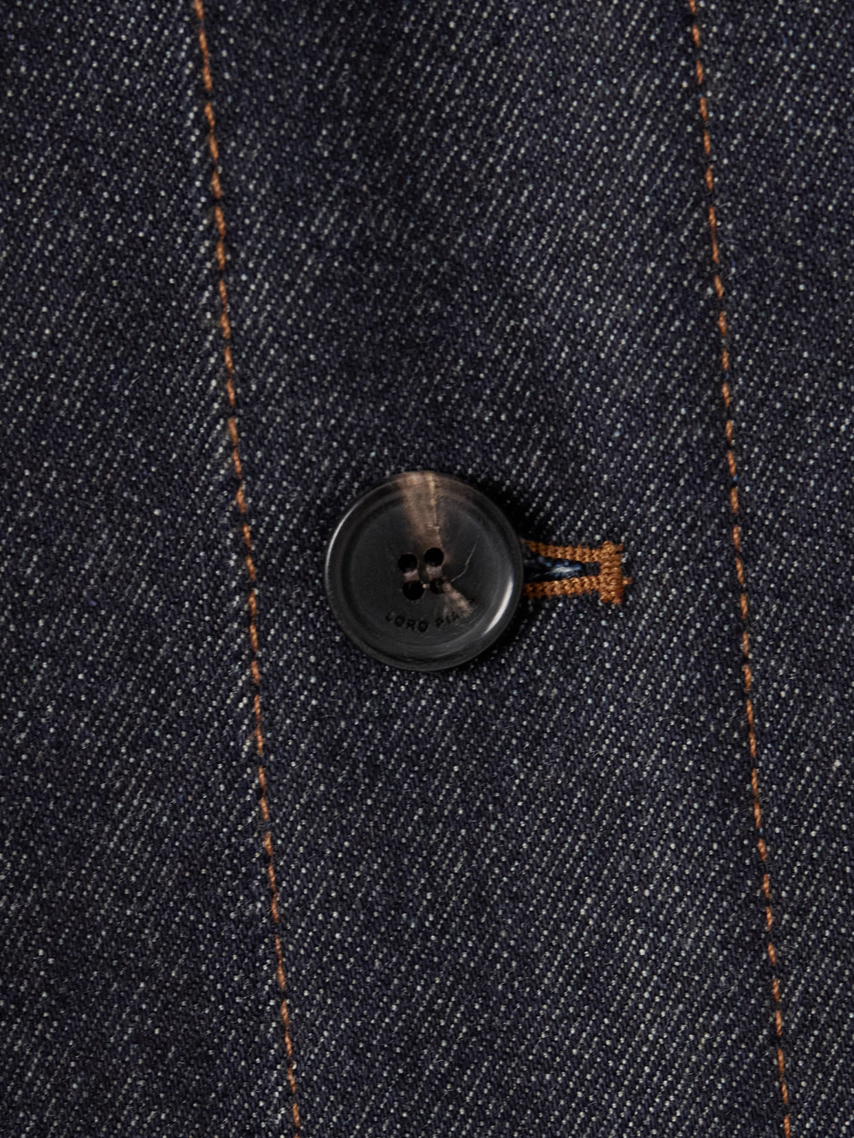 Shop Loro Piana Kea Shearling-trimmed Cotton And Cashmere-blend Denim Jacket In Blue
