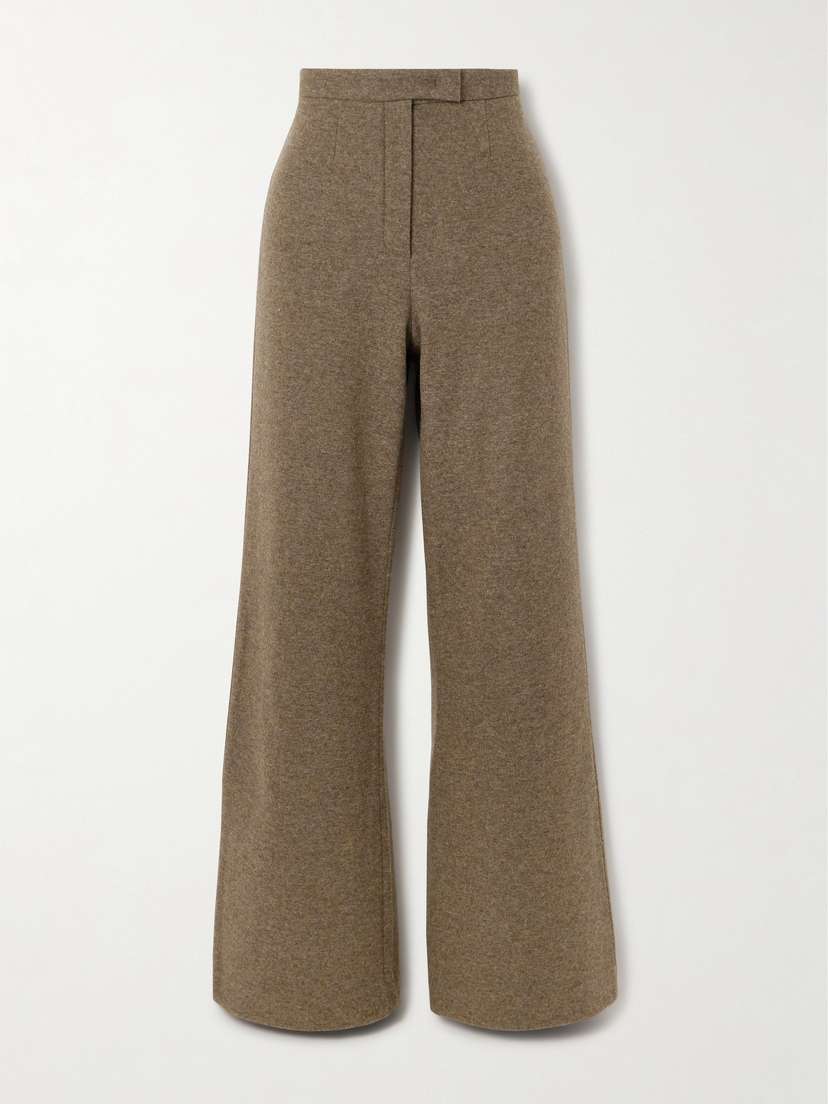Loro Piana Robin Cashmere-blend Wide-leg Pants