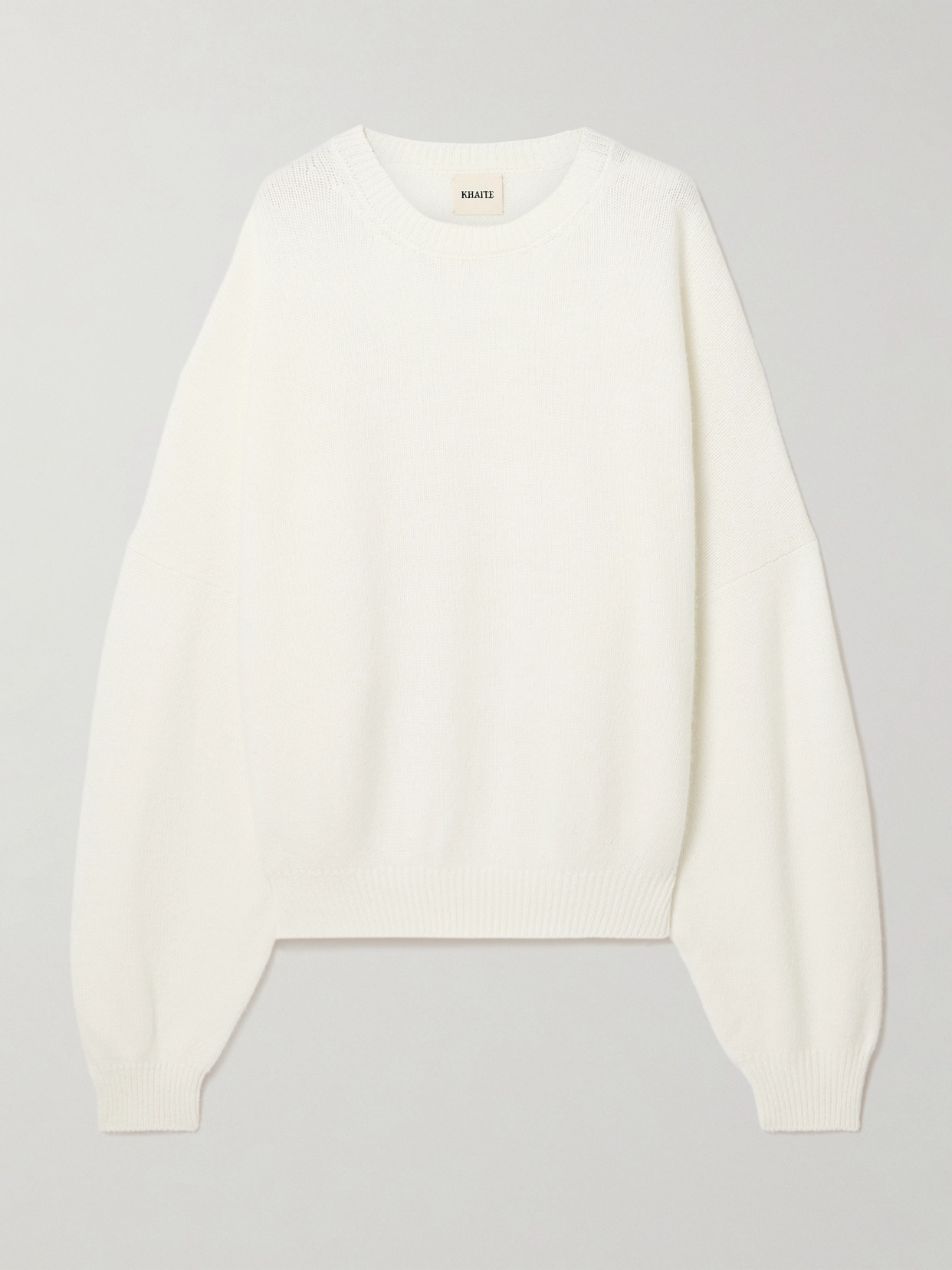 KHAITE - Margaux Oversized Cashmere Sweater - White