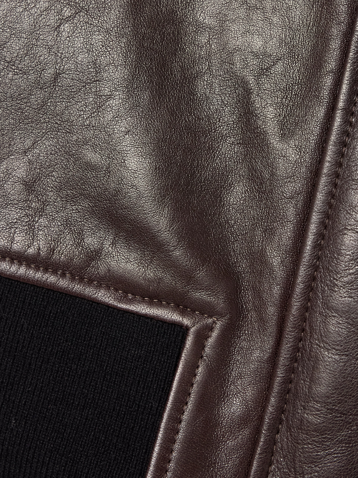 Khaite Womens Dark Brown Shelman Pointed-collar Leather Jacket Xs In Brown