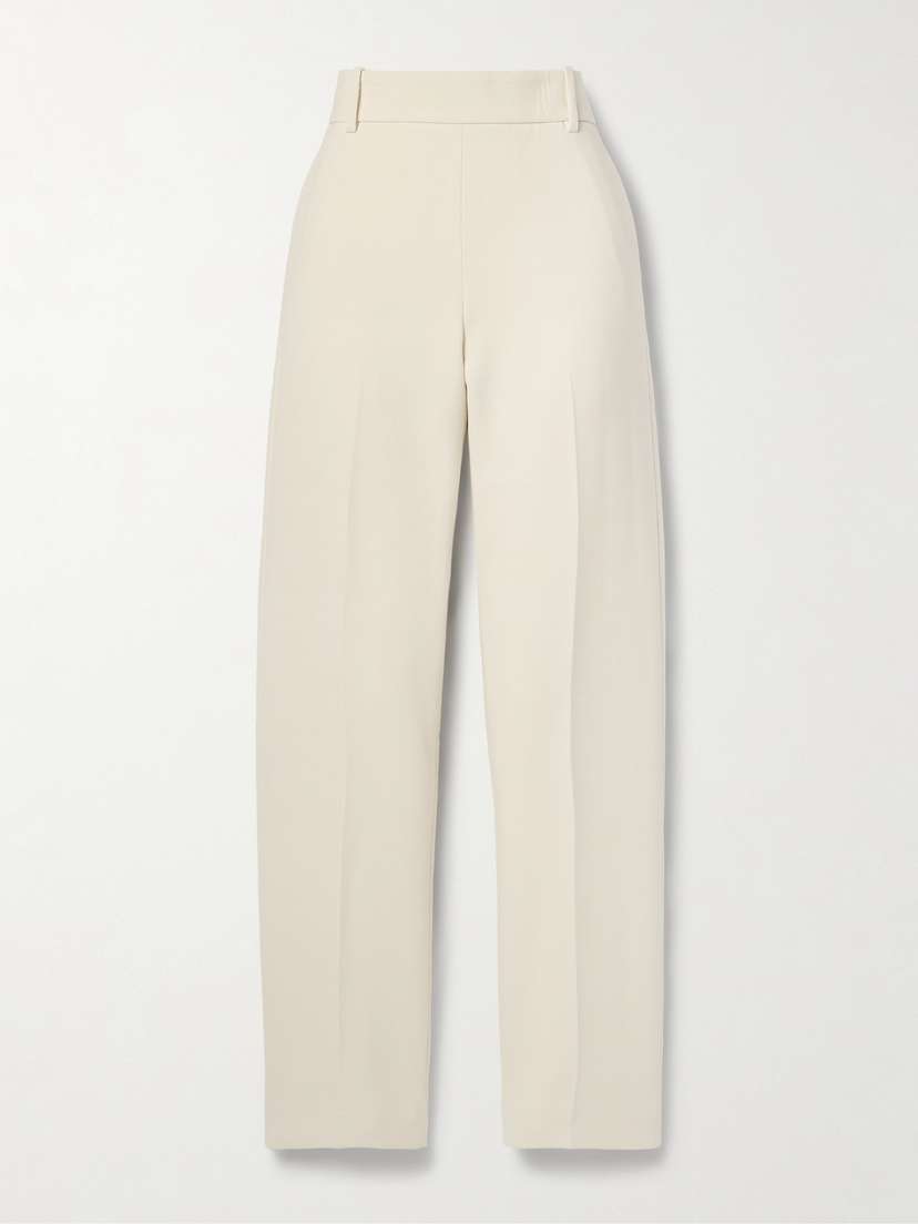 Khaite Cambie Twill Straight-leg Pants
