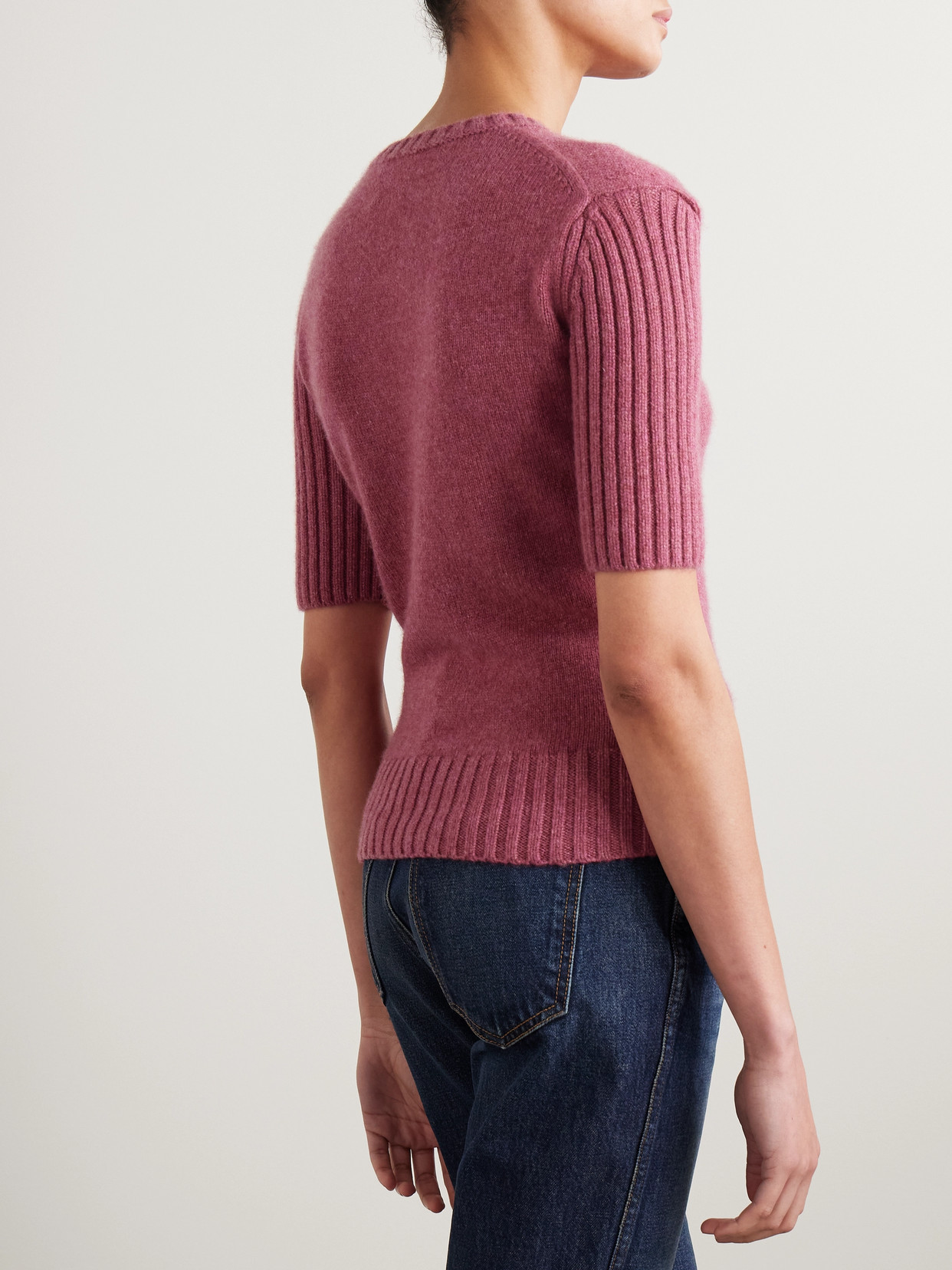 KHAITE MIA RIBBED CASHMERE SWEATER 