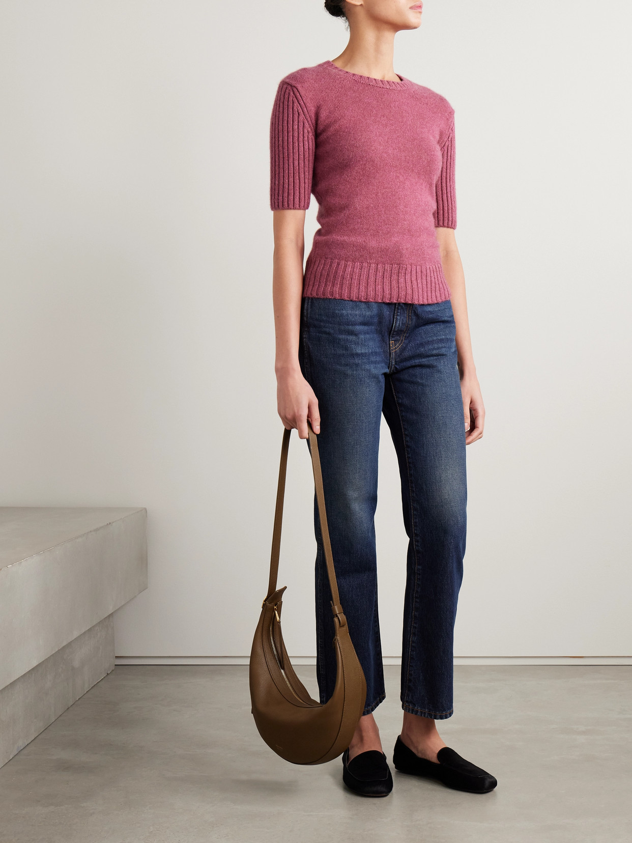 KHAITE MIA RIBBED CASHMERE SWEATER 