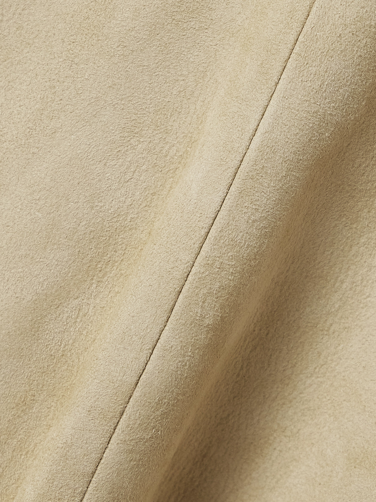 Khaite Lenno Suede Midi Skirt In Neutrals