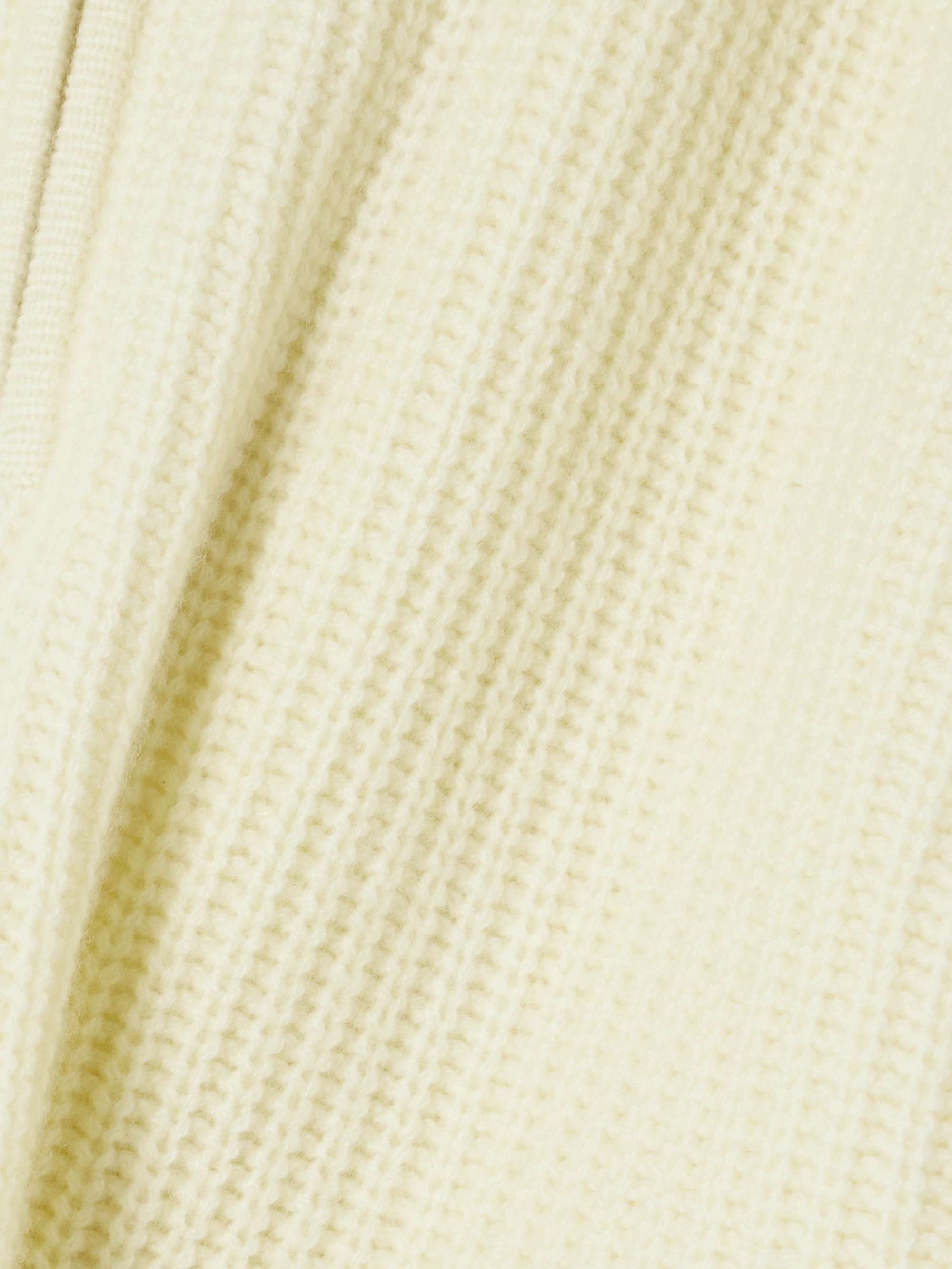 ARCH4 Marigold ribbed cashmere half-zip sweater